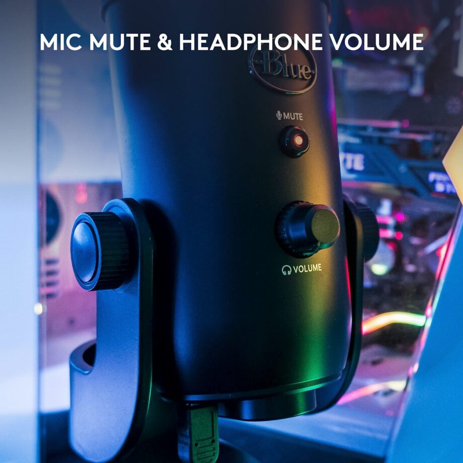 Logitech for Creators Blue Yeti USB Microphone - Blackout