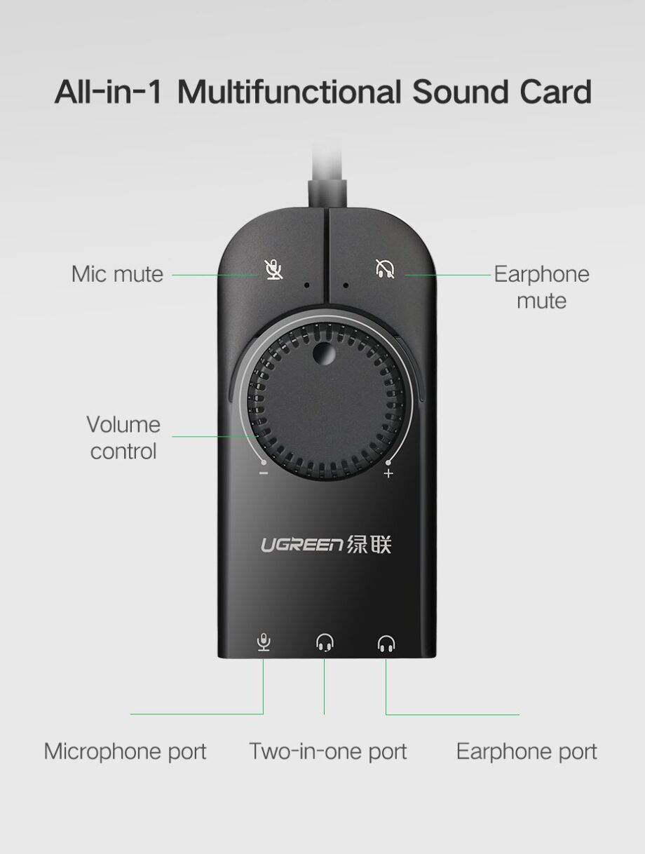 UGREEN USB External Stereo Sound Card