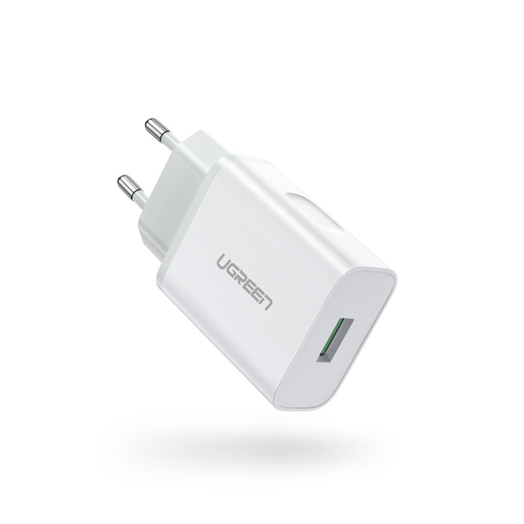 UGREEN 18W Quick Charge 3.0 Wall Charger – White   |  Smartphone Accessories  |  Chargers  |  Wall Chargers  |