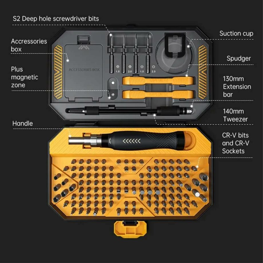 Jakemy JM-8183 145 in 1 Precision screwdriver set