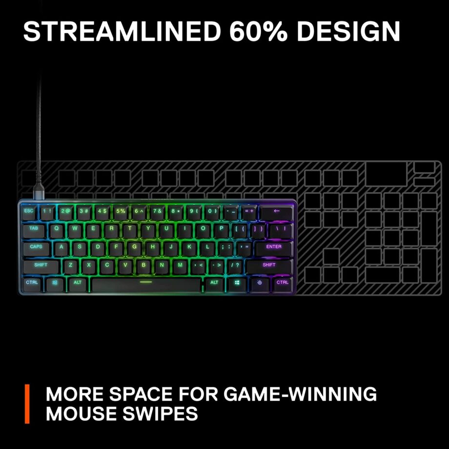 SteelSeries Apex 9 Mini 60% HotSwap Optical Gaming Keyboard