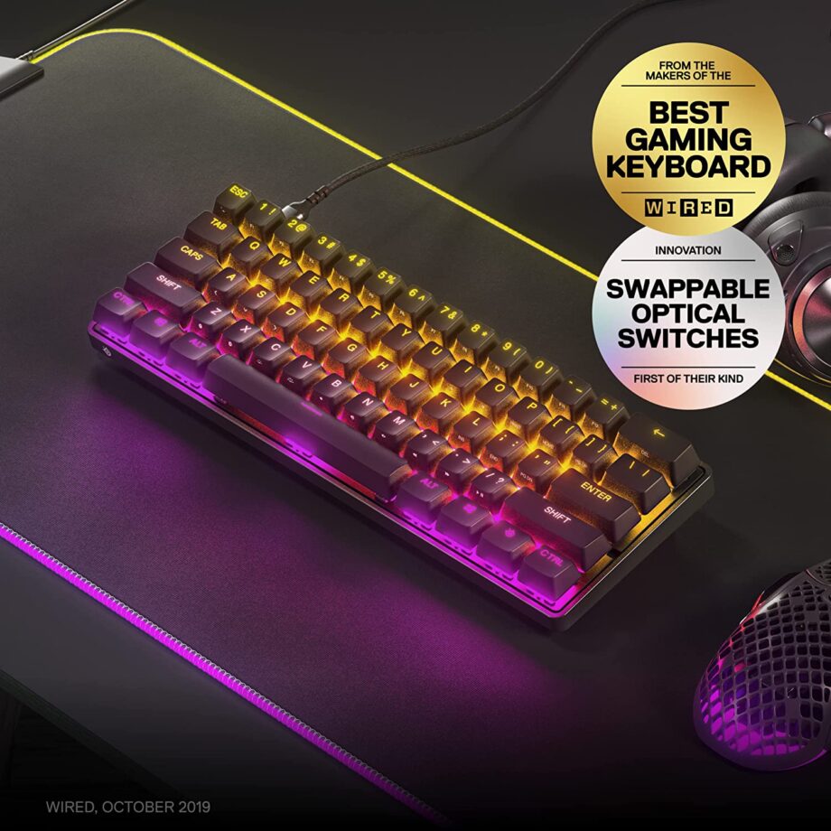 SteelSeries Apex 9 Mini 60% HotSwap Optical Gaming Keyboard