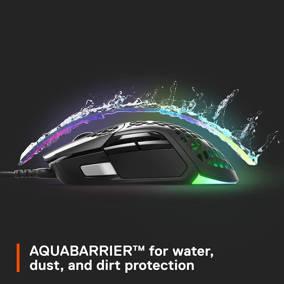 SteelSeries Aerox 5 Ultra-lightweight Water Resistant Design Gaming Mouse