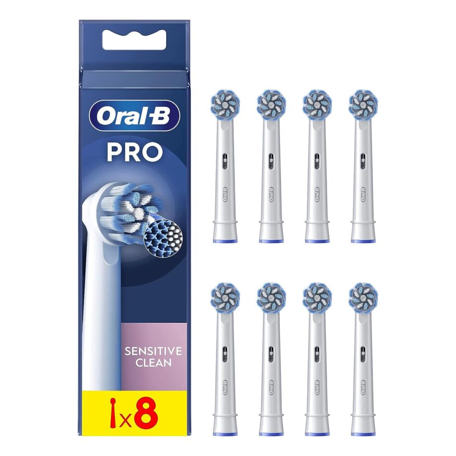 Oral-B Sensitive PRO X-Shaped & Extra Soft Bristles Electric Toothbrush Heads - 8 Pack