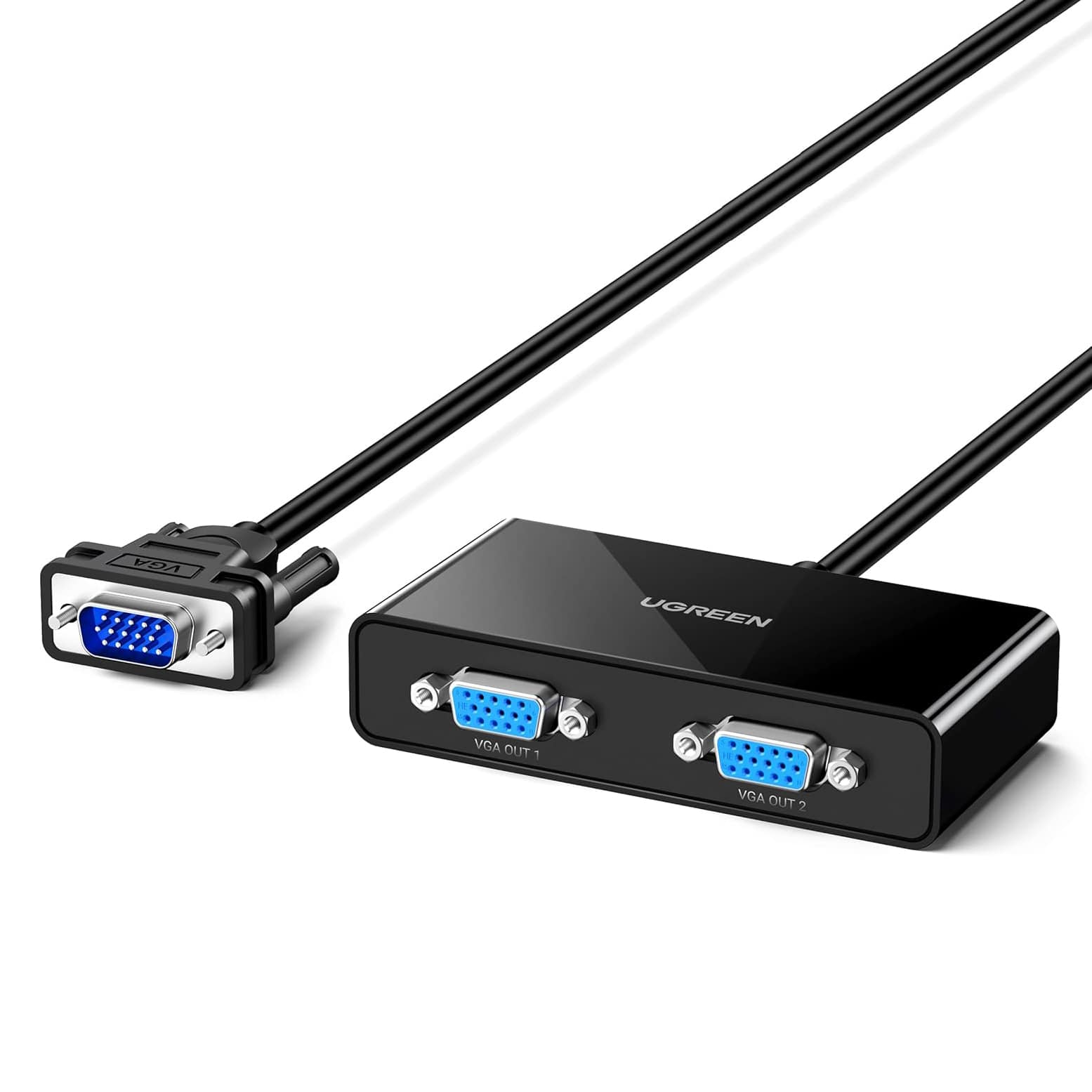 UGREEN VGA Male to 2 Ports Female Video Splitter Brands  |  UGREEN  |