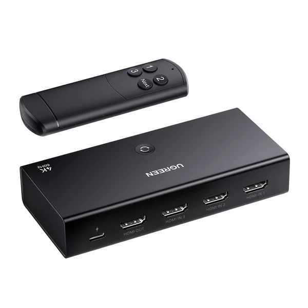 UGREEN 3 in 1 Out 4K@60Hz HDMI Switch with Remote Brands  |  UGREEN  |