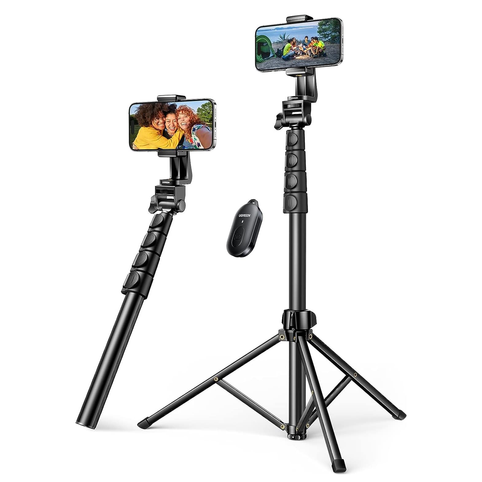 UGREEN 2-in-1 Phone Tripod and Selfie Stick 1.7M Extendable Height with Wireless Remote Brands  |  UGREEN  |