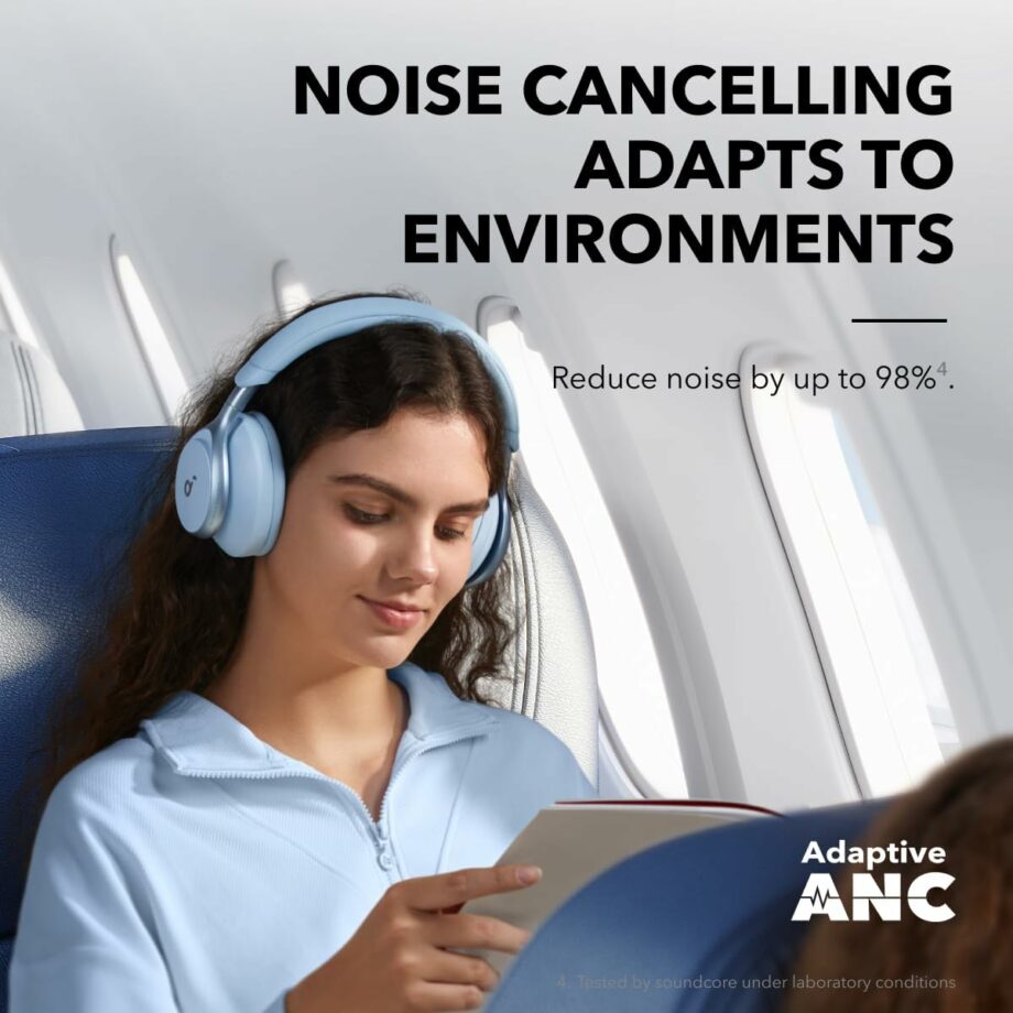 Anker Soundcore Space One Adaptive Noise Cancelling Headphones - Blue