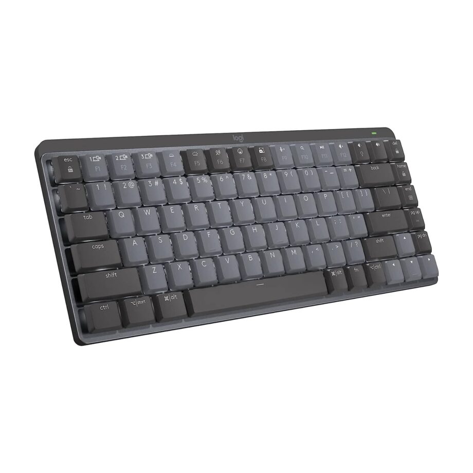 Logitech MX Mechanical Mini Wireless Illuminated Performance Tactile Quiet Switches Keyboard - Graphite