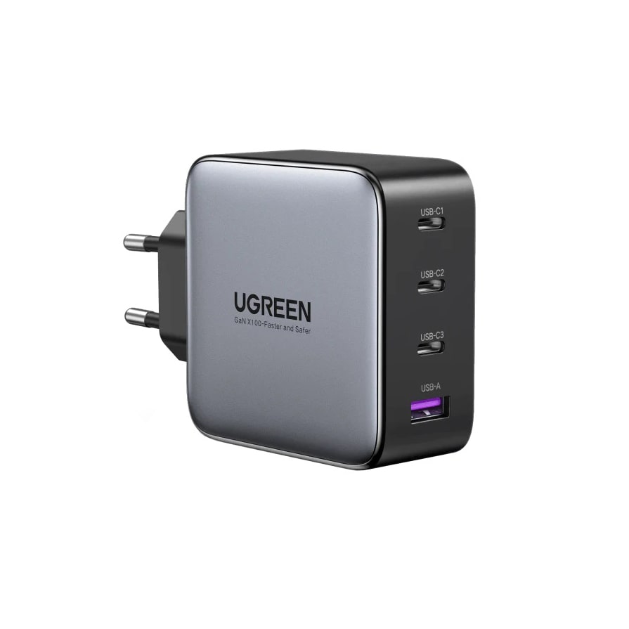 UGREEN Nexode 100W 4-Port GaN Compact Wall Charger   |  Smartphone Accessories  |  Chargers  |  Wall Chargers  |