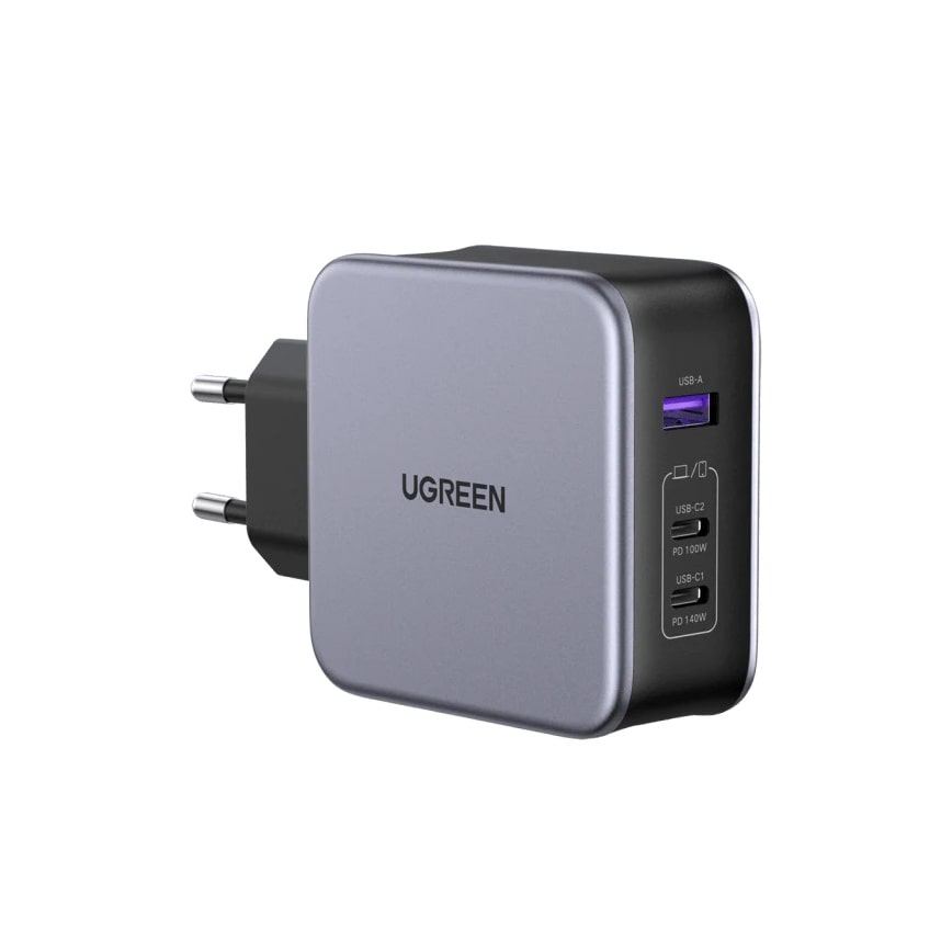 UGREEN Nexode 140W USB C GaN 3-Ports Wall Charger with C to C Cable 1.5M   |  Smartphone Accessories  |  Chargers  |  Wall Chargers  |