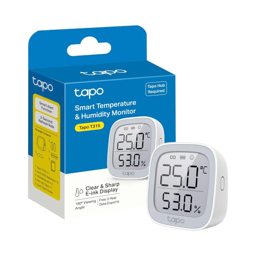 TP-Link Tapo T315 Smart Temperature & Humidity Monitor Brands  |  TP-Link  |