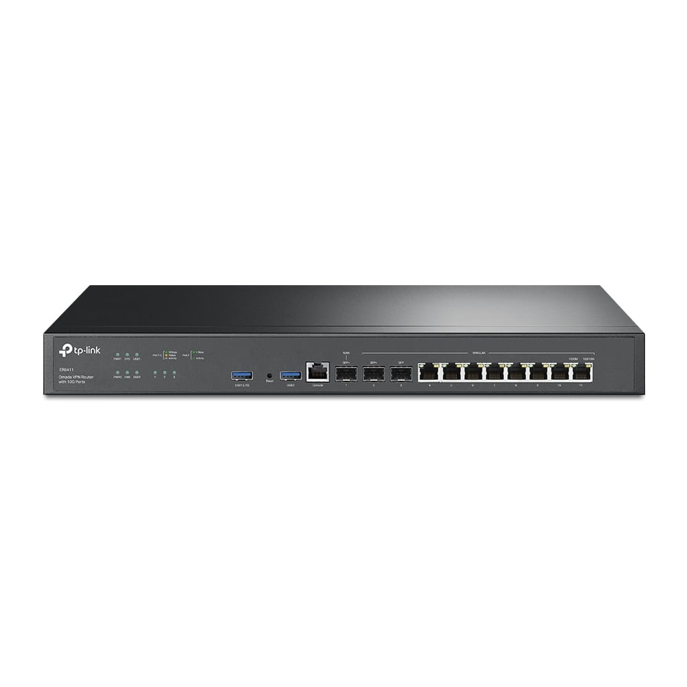 TP-Link Omada VPN Router with 10G Ports (ER8411) Computer Hardware  |  Network  |  Routers  |  VPN Routers  |