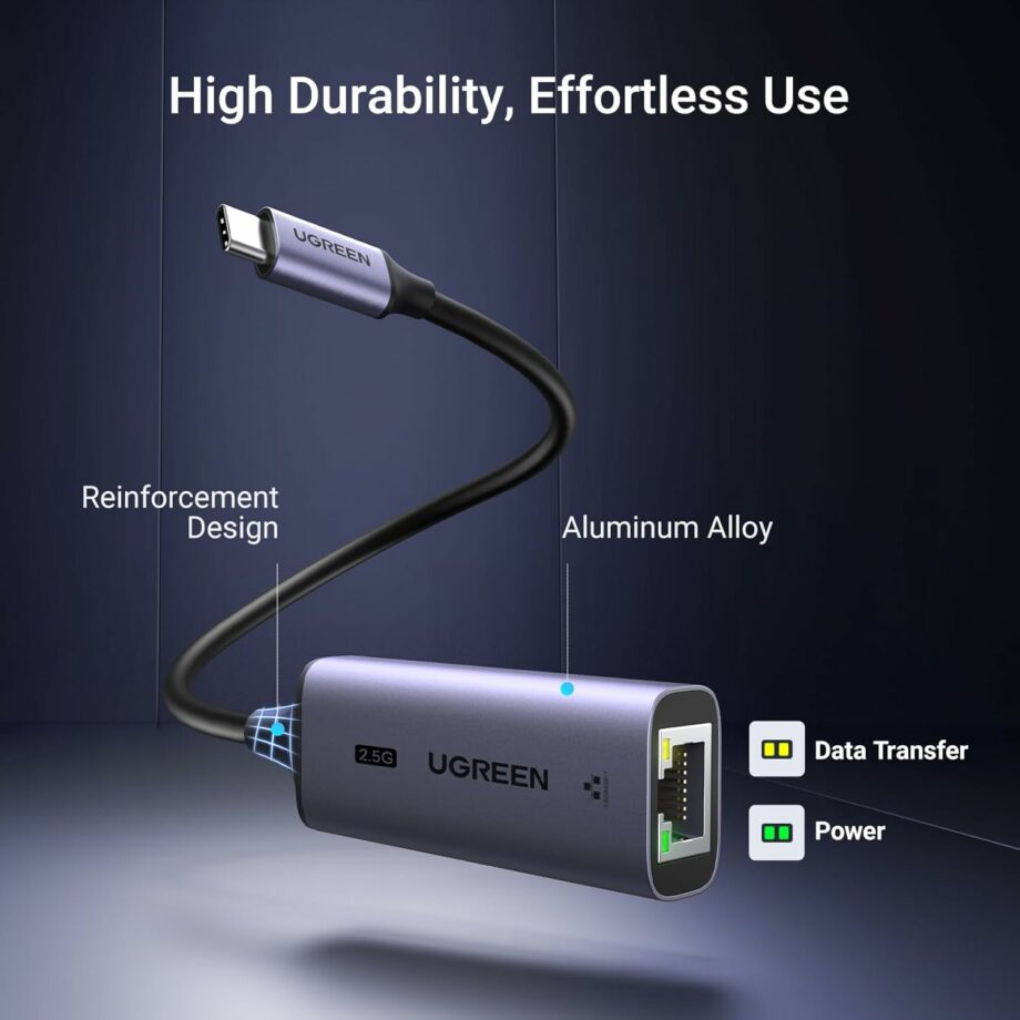 UGREEN Thunderbolt 3 USB C 2.5G Gigabit Ethernet Network Adapter