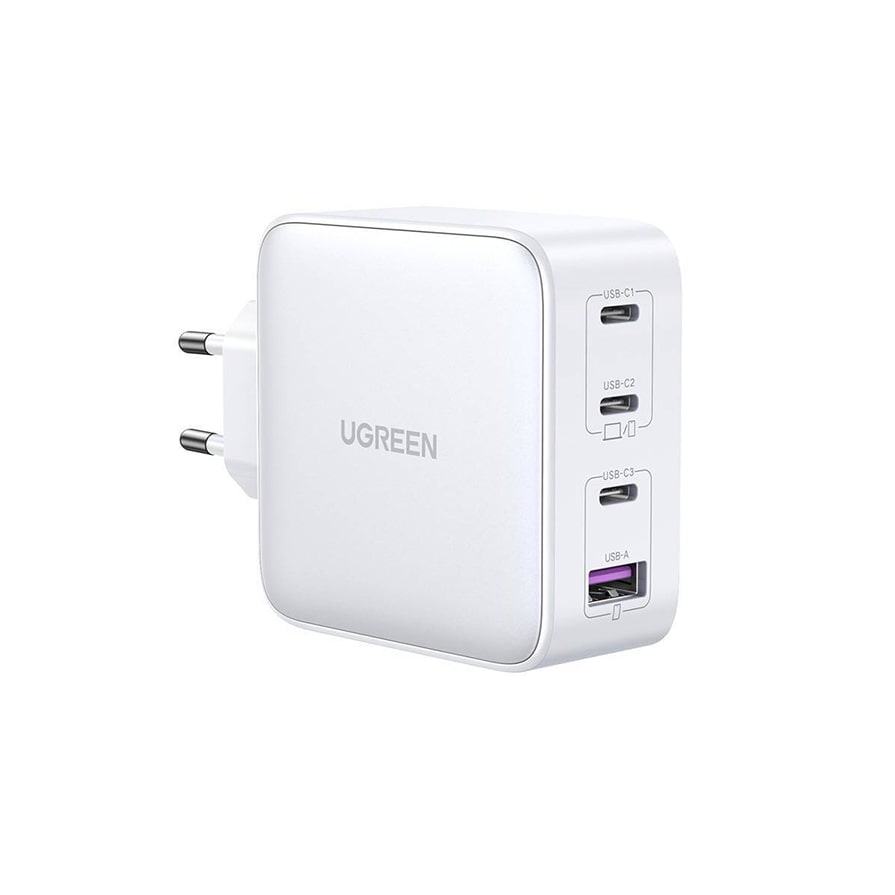 UGREEN Nexode 100W 4-Port GaN Compact Wall Charger – White   |  Smartphone Accessories  |  Chargers  |  Wall Chargers  |