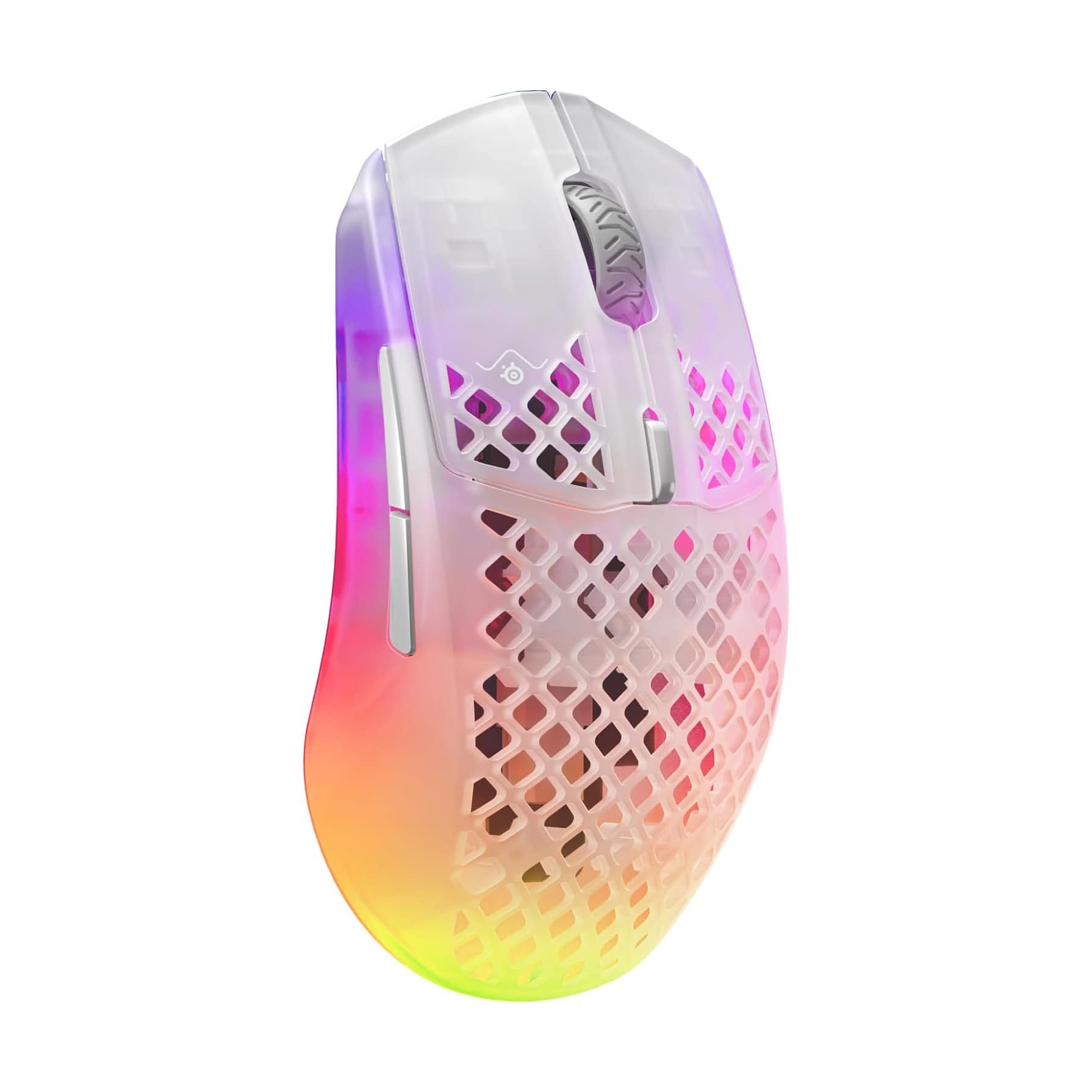 SteelSeries Aerox 3 Wireless Ultra-lightweight Holey RGB Gaming Mouse – Ghost   |  Computer Accessories  |  Mouses  |  Wireless Mouses  |