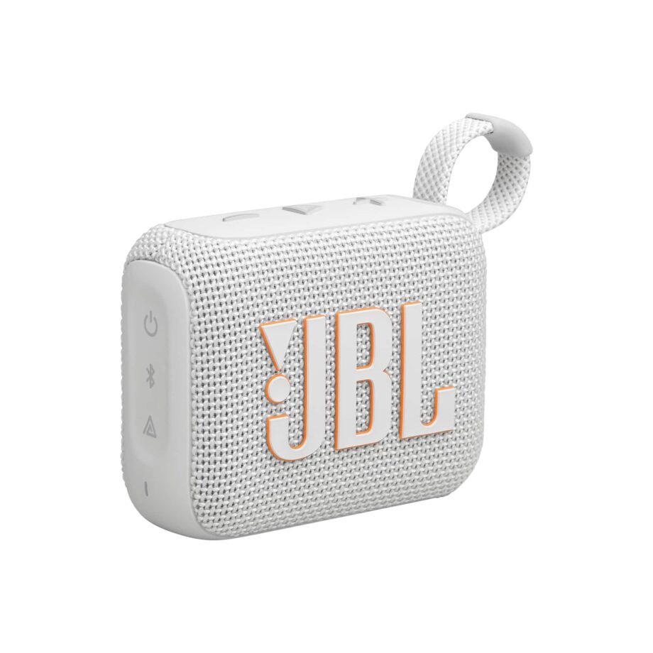 JBL GO 4 Waterproof Ultra Portable Bluetooth Speaker – White