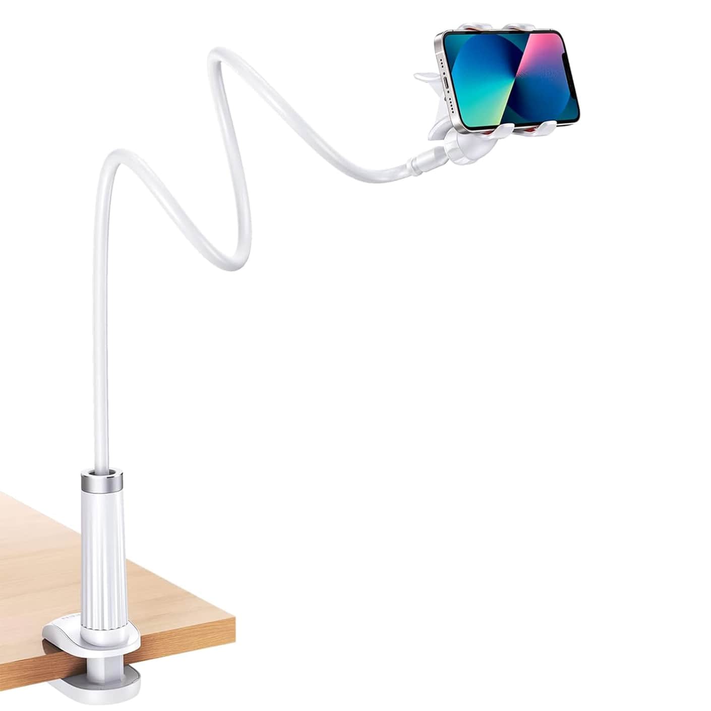 UGREEN Gooseneck Clip 90cm Flexible Lazy Long Arm Phone Holder  – White Brands  |  UGREEN  |