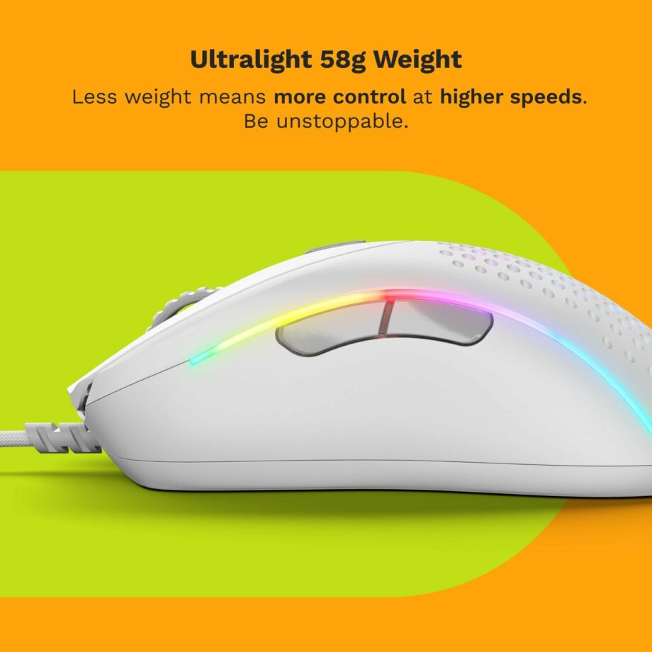 Glorious Model D 2 RGB Superlight Gaming Mouse - Matte White