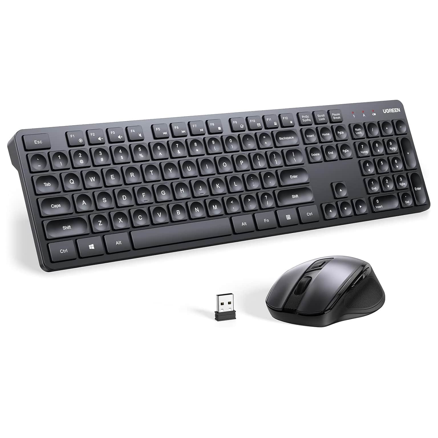 UGREEN Wireless 2.4Ghz Keyboard and Mouse Combo – Arabic Layout   |  Computer Accessories  |  Keyboard & Mouse Combo  |