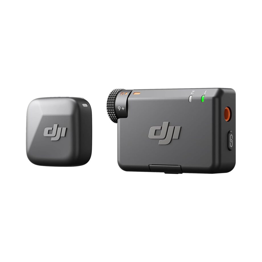 DJI Mic Mini (1 TX + 1 RX), Ultralight, Detail-Rich Audio, Noise Cancelling Microphone