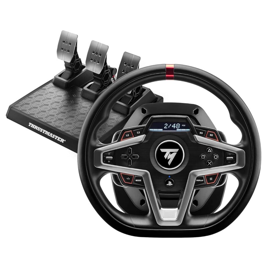 Thrustmaster T248 High-Performance Racing Wheel and Pedal Set with Force Feedback for PlayStation 5, PlayStation 4, and PC (Pre-Order)