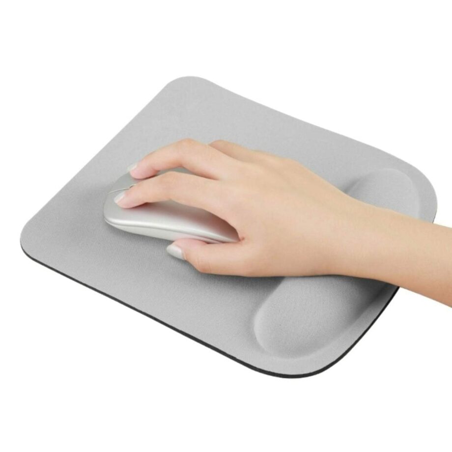 Ergonomic Wrist Support Gel Mouse Pad - Grey