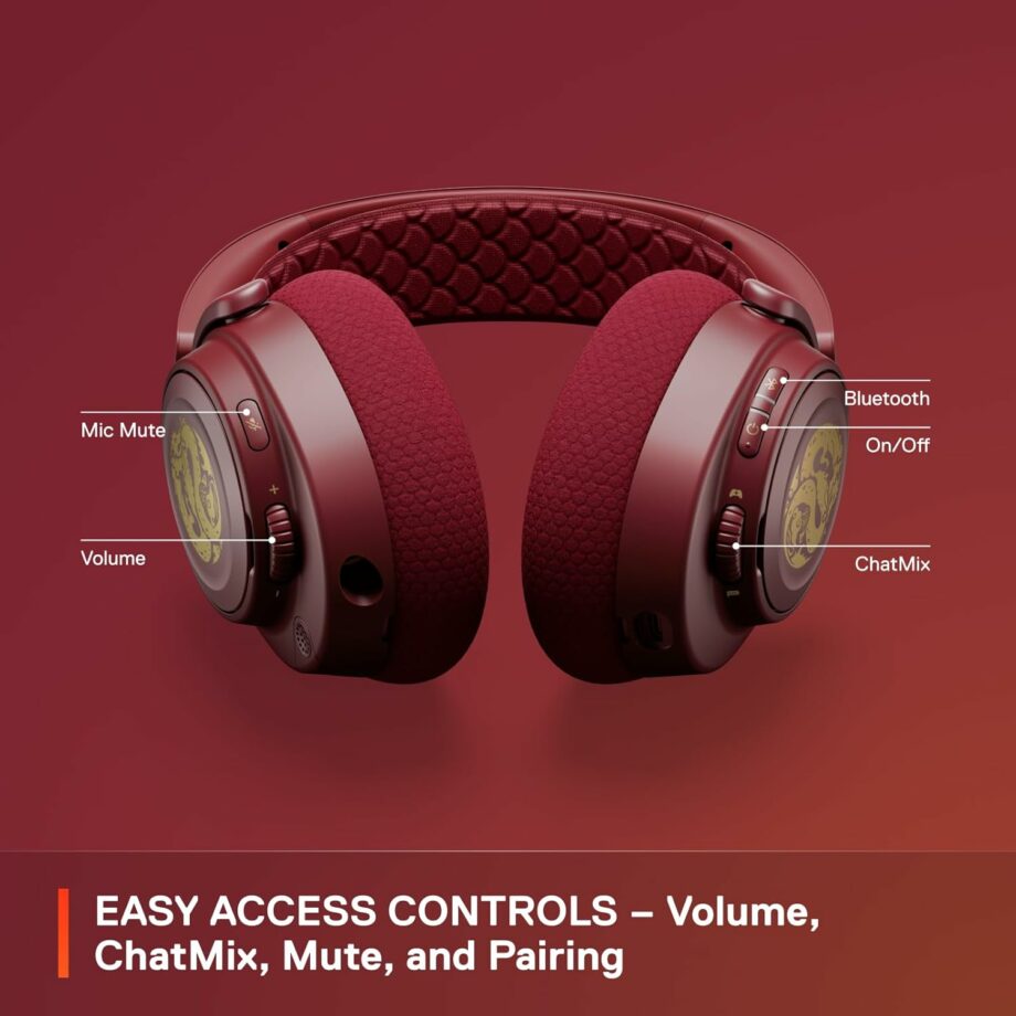 SteelSeries Arctis Nova 7 Wireless Multi-Platform Gaming Headset - Dragon Edition