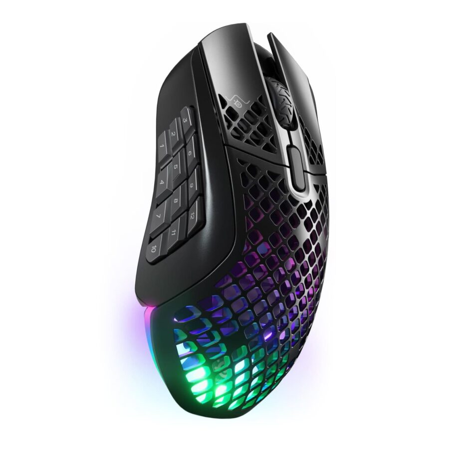 SteelSeries Aerox 9 Wireless Ultra-lightweight Holey RGB Gaming Mouse