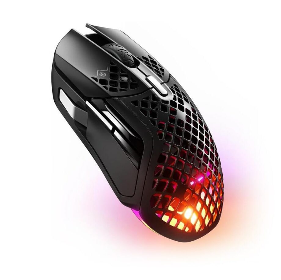 SteelSeries Aerox 5 Wireless Ultra-lightweight Holey RGB Gaming Mouse