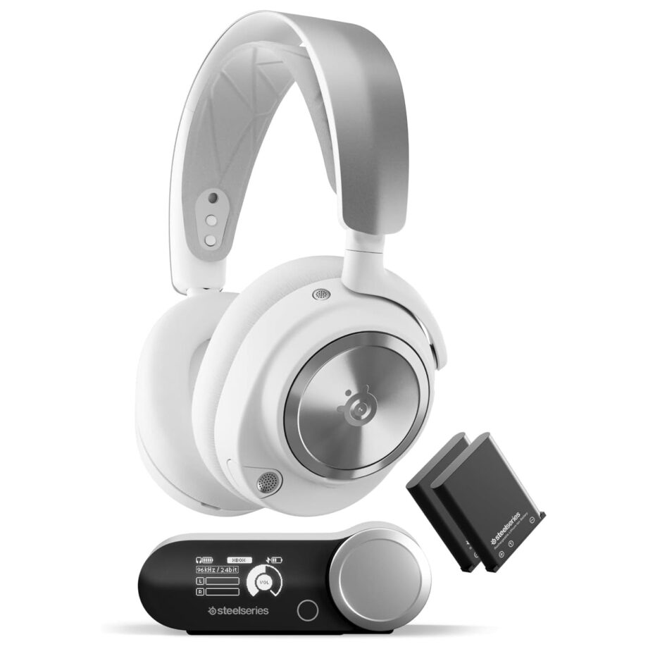 SteelSeries Arctis Nova Pro Wireless Multi-System Gaming Headset - White