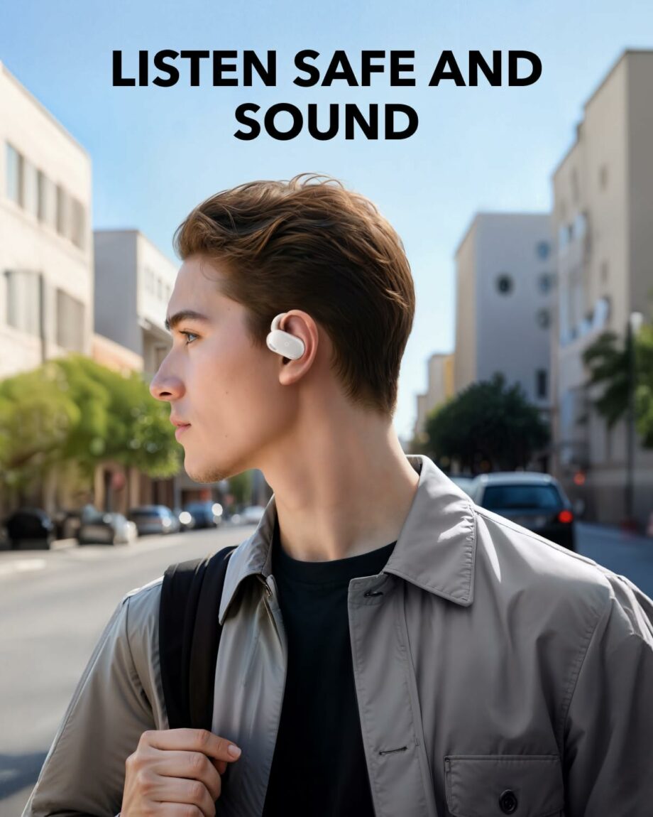 Anker Soundcore V20i Open-Ear True Wireless Earbuds - White