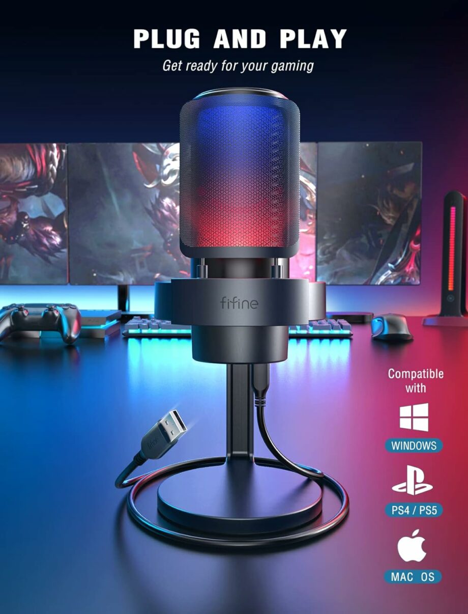 FIFINE Ampligame A8 USB Gaming Microphone