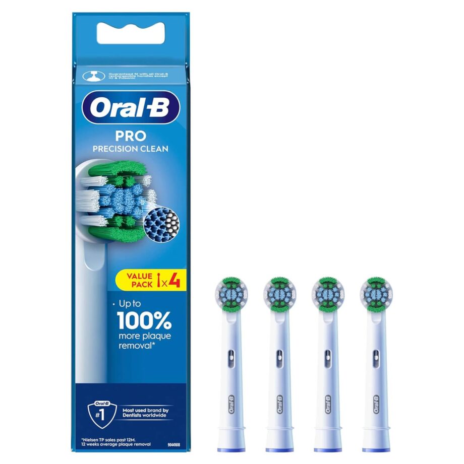 Oral-B Precision Clean PRO Electric Toothbrush Heads - 4 Pack