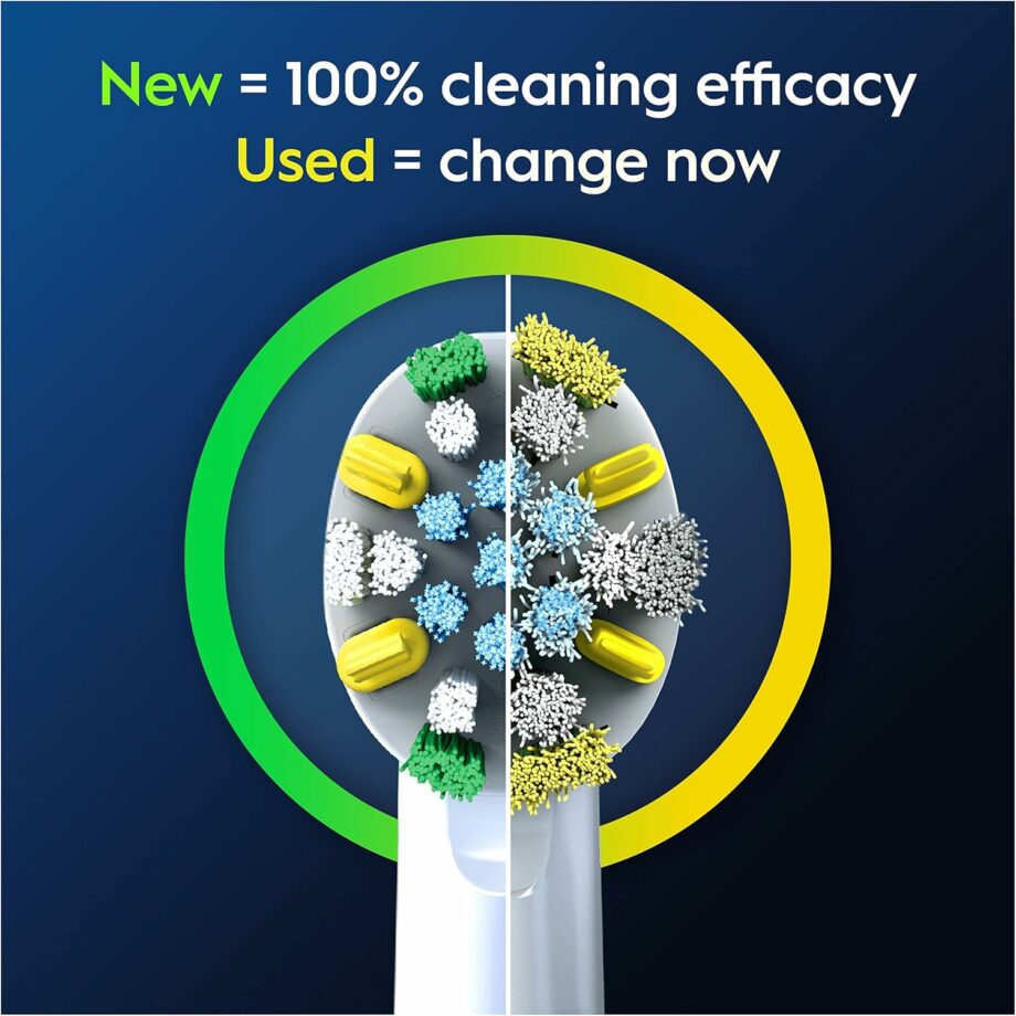 Oral-B Floss Action PRO Electric Toothbrush Heads with CleanMaximiser Technology - 4 Pack