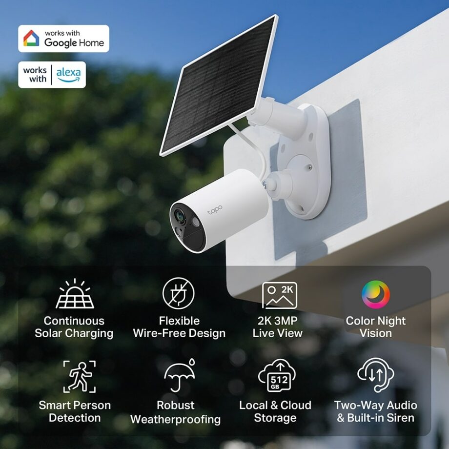 TP-Link Tapo C410 KIT 2K Solar-Powered Security Camera Kit