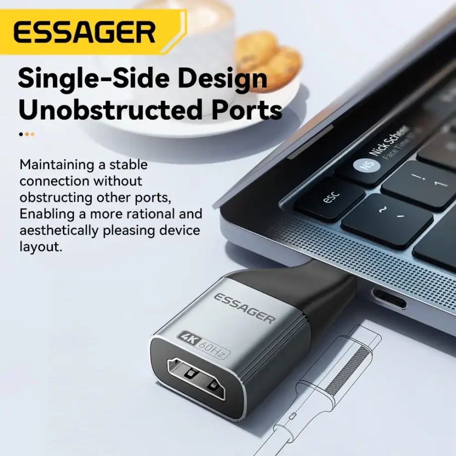 Essager USB Type C to DisplayPort 8K@60Hz Adapter