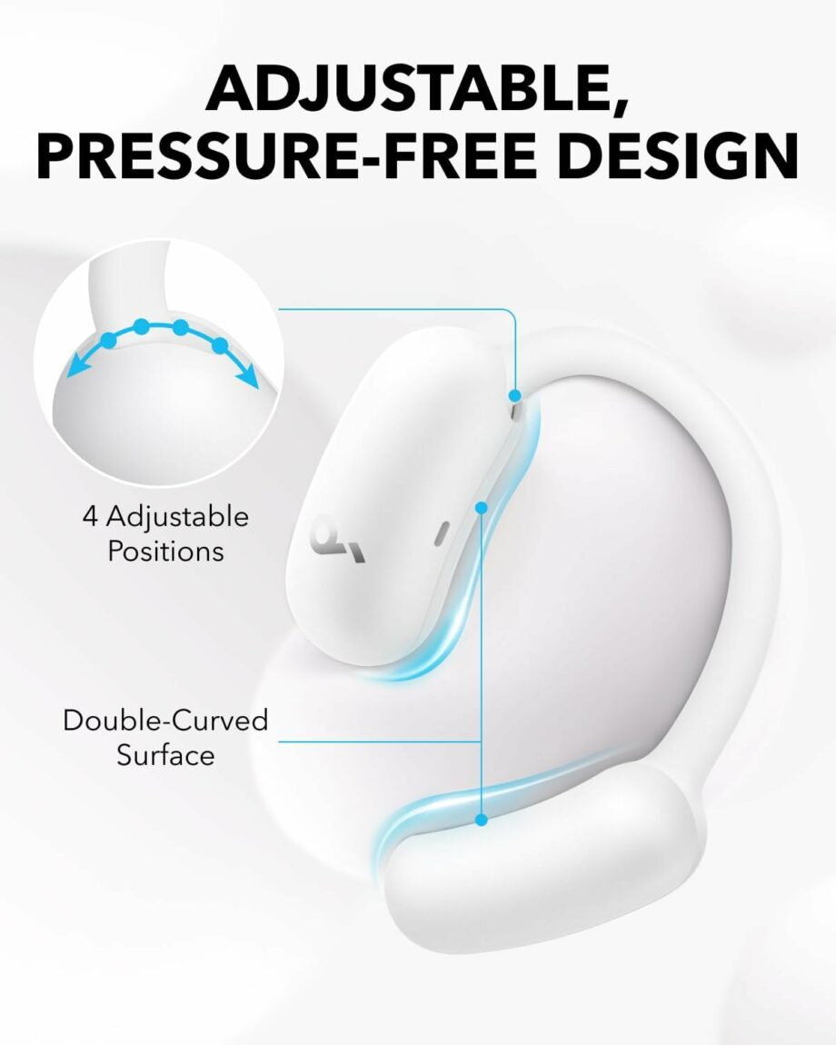 Anker Soundcore AeroFit 2 Open-Ear True Wireless Earbuds - White