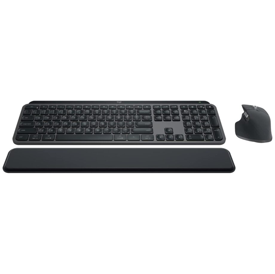 Logitech MX Keys S and MX Master 3S Combo with Palm Rest Performance Wireless Keyboard and Mouse