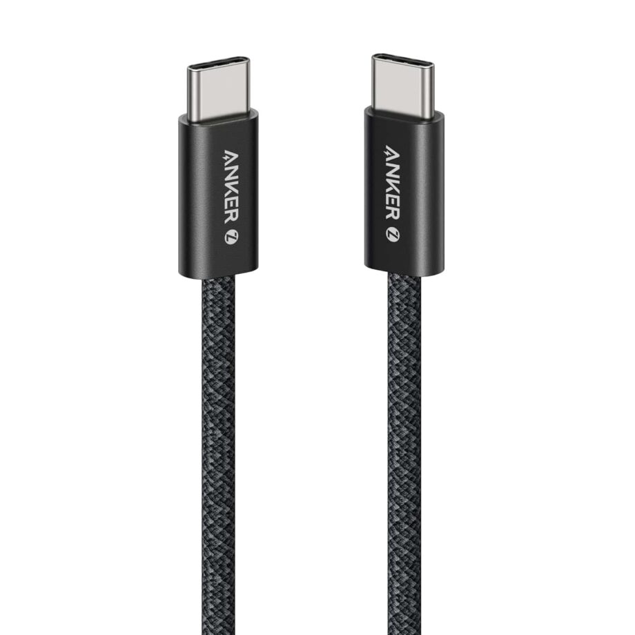 Anker Zolo 240W Braided USB C to USB C Cable 1M - Black