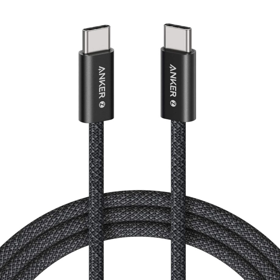 Anker Zolo 240W Braided USB C to USB C Cable 1.8M - Black