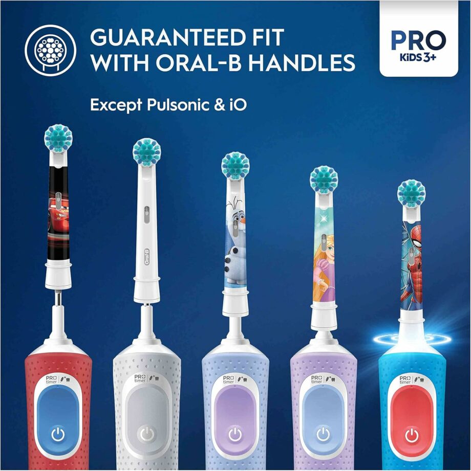 Oral-B PRO Kids Spiderman Characters Electric Toothbrush Heads - 4 Pack