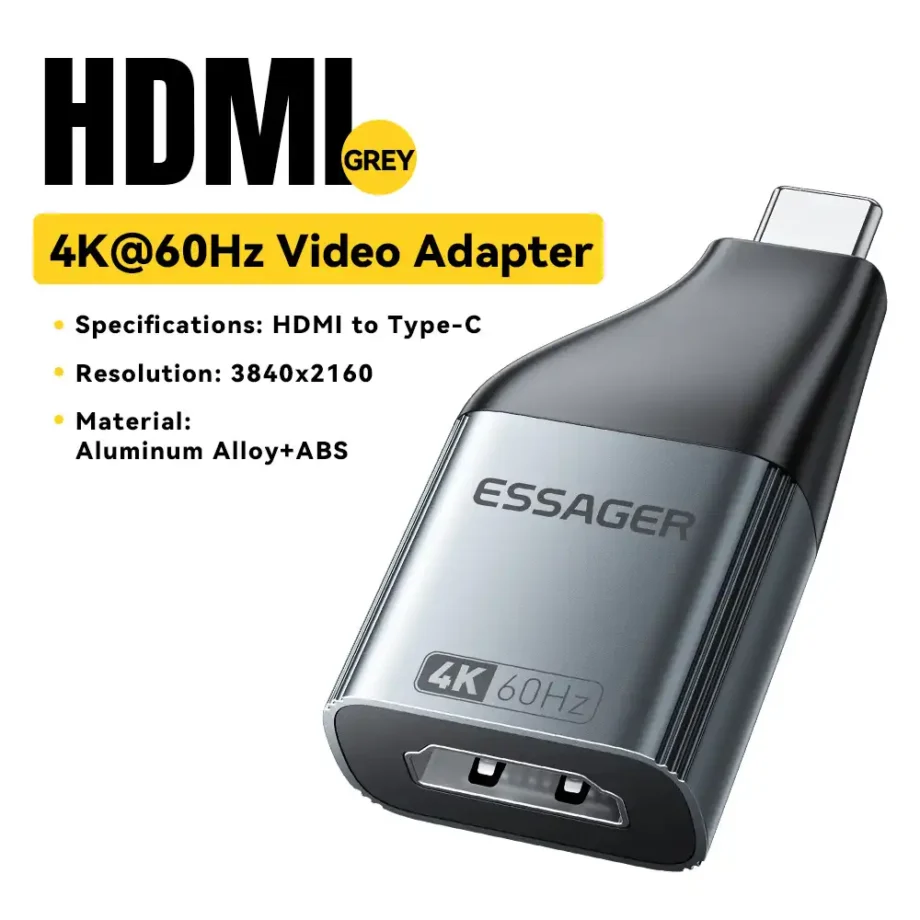 Essager USB Type C to HDMI 4K@60Hz Adapter