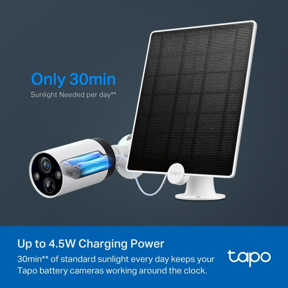 TP-Link Tapo A200 Solar Panel (Compatible with Tapo MagCam C425, Tapo C420, and Tapo C400)