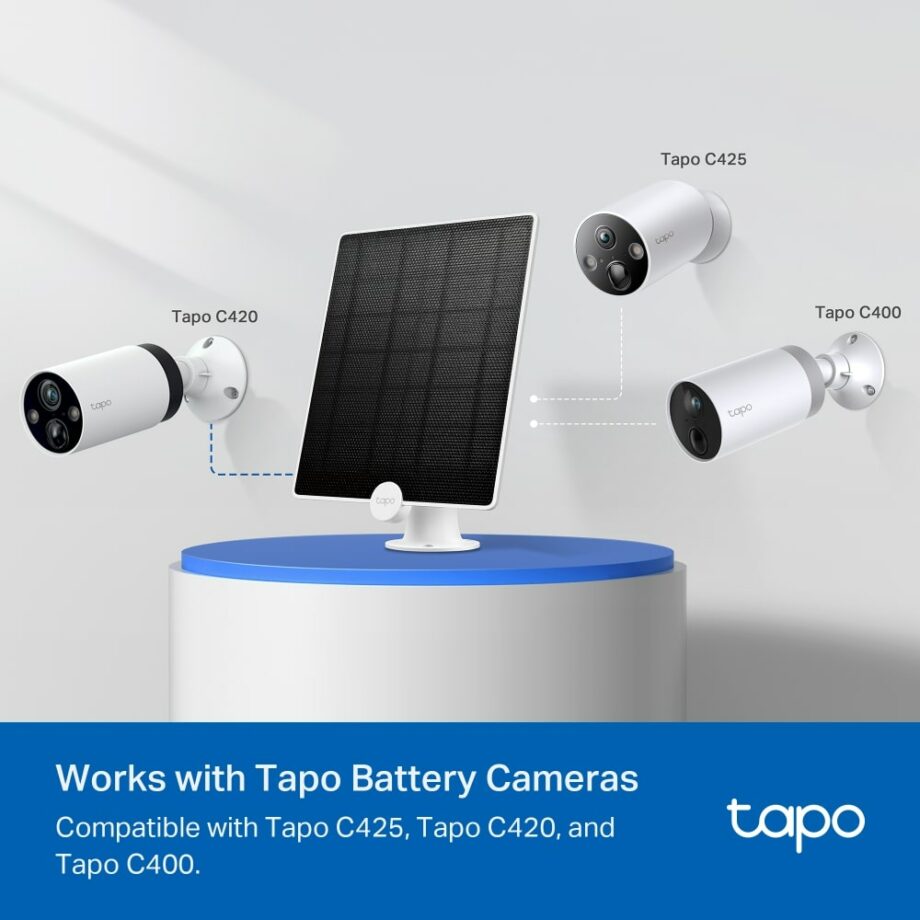 TP-Link Tapo A200 Solar Panel (Compatible with Tapo MagCam C425, Tapo C420, and Tapo C400)