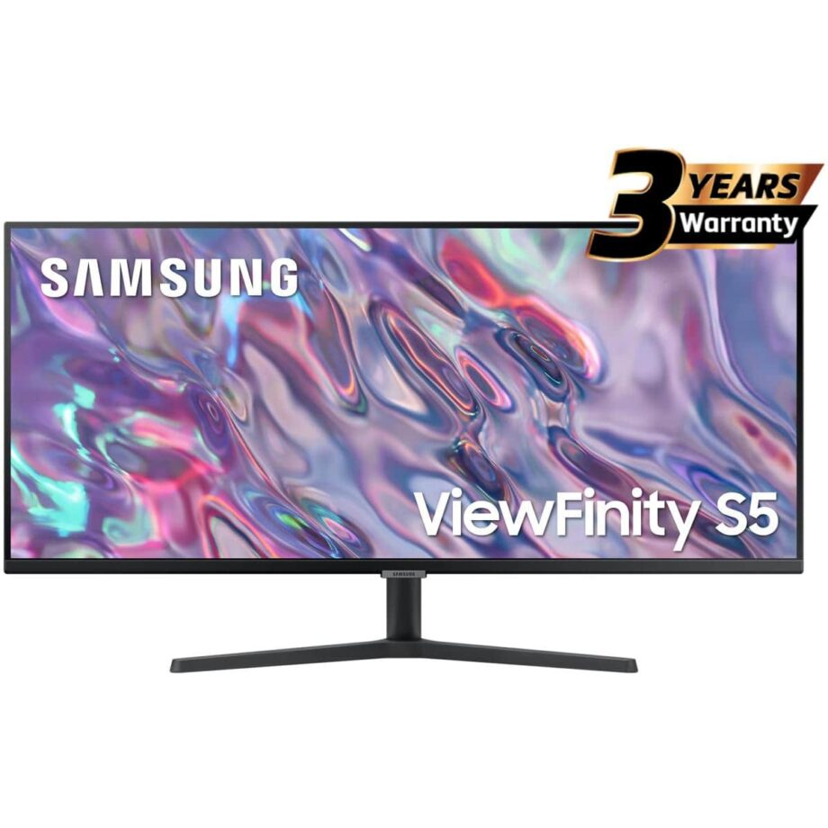 Samsung ViewFinity S5 (C500) 34" Ultra Wide (3440 X 1440) VA, 100Hz, 10 Bit, 1.07B Colors, HDR10, FreeSync w/ Ultrathin Bezel Display Flat Business Monitor