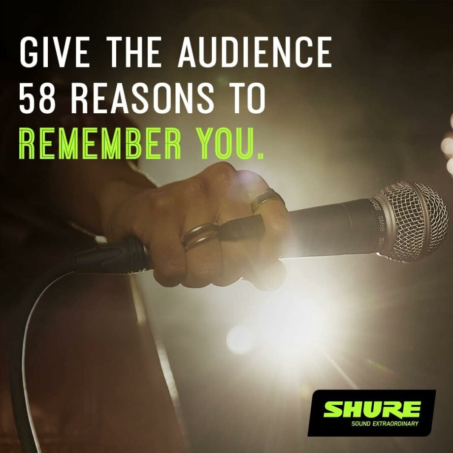 Shure SM58 Pro XLR Dynamic Professional Studio & Live Performance Microphone (SM58-LC) (Pre-Order)