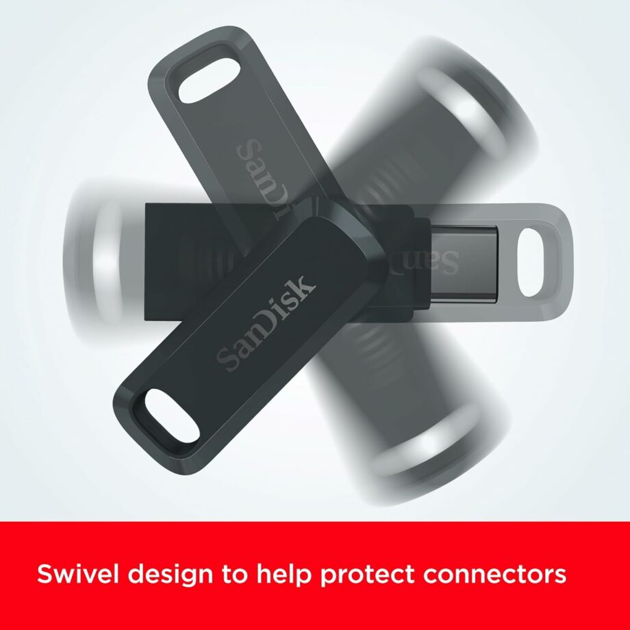 SanDisk 2 In 1 128GB Ultra Dual Drive Go USB-A and Type-C Flash Drive up to 400 MB/s