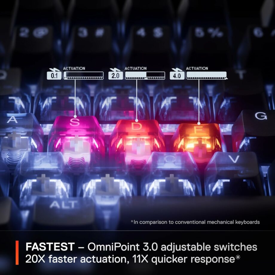 SteelSeries Apex Pro TKL Gen 3 (2025) OmniPoint 3.0 HyperMagnetic Switches Gaming Keyboard (Pre-Order)