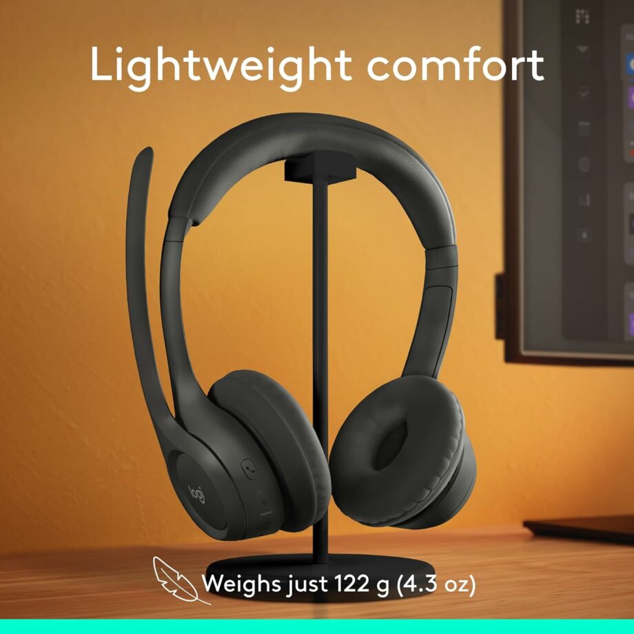 Logitech Zone 300 Wireless Bluetooth Headset with Noise-Canceling Microphone - Graphite